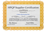 2012 - HPQP Supplier Certification 